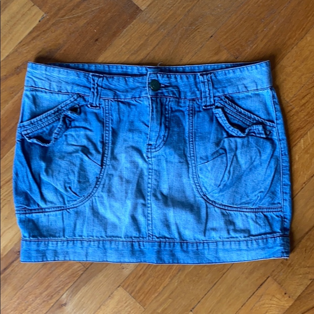 Rusty Jean Mini Skirt